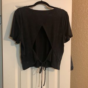 Lululemon Softstreme cut out tie back Tee like new